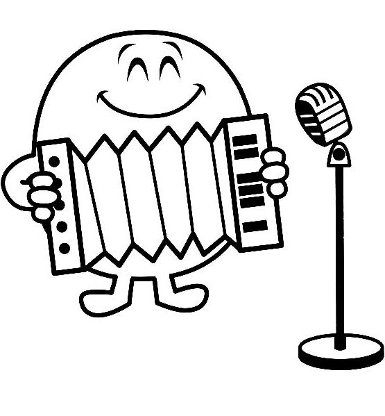 coloriage monsieur heureux